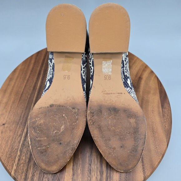 Madewell Chelsea Ankle Boots Women's 9.5 Leather Snake Print Carina Booties - Picture 8 of 9